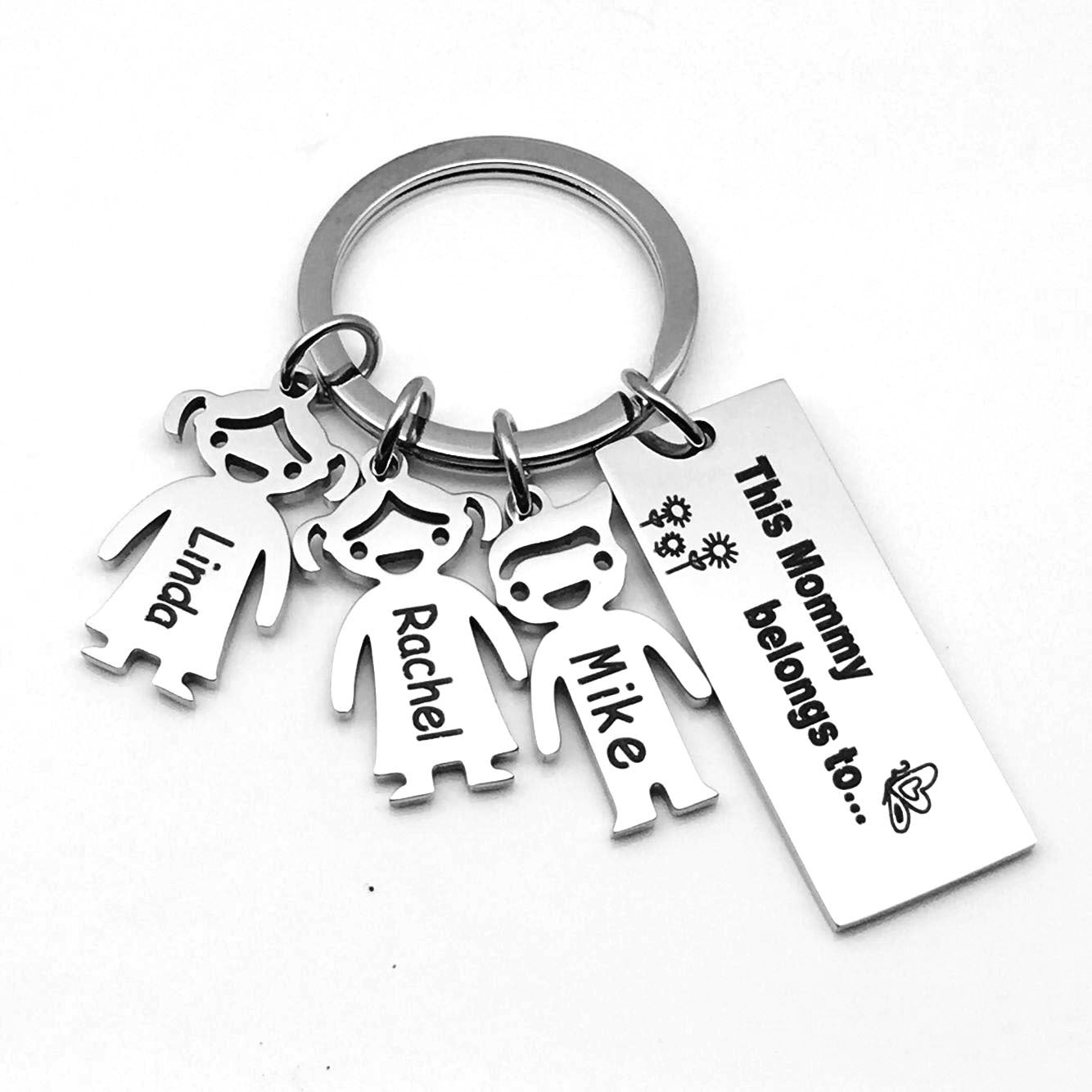 Stainless Steel Boy and Girl Keychain