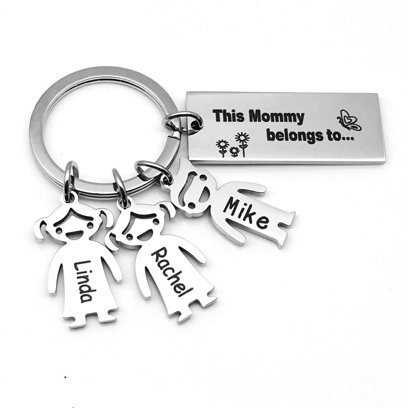 Stainless Steel Boy and Girl Keychain