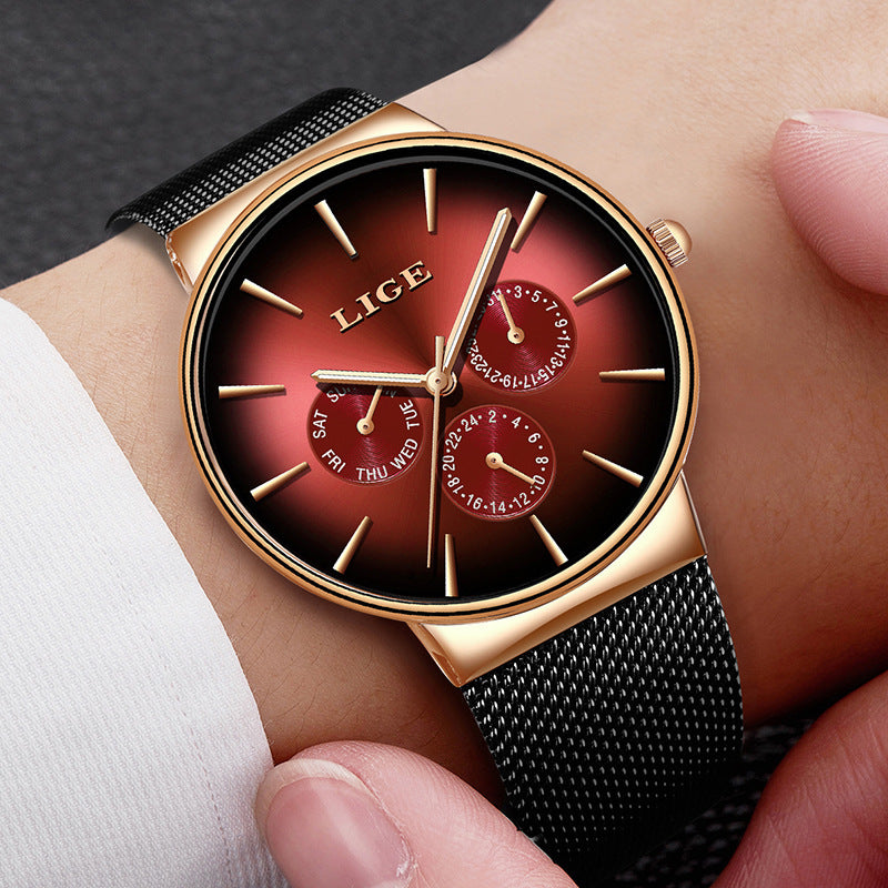 Explosive Mesh Strap Quartz Watch