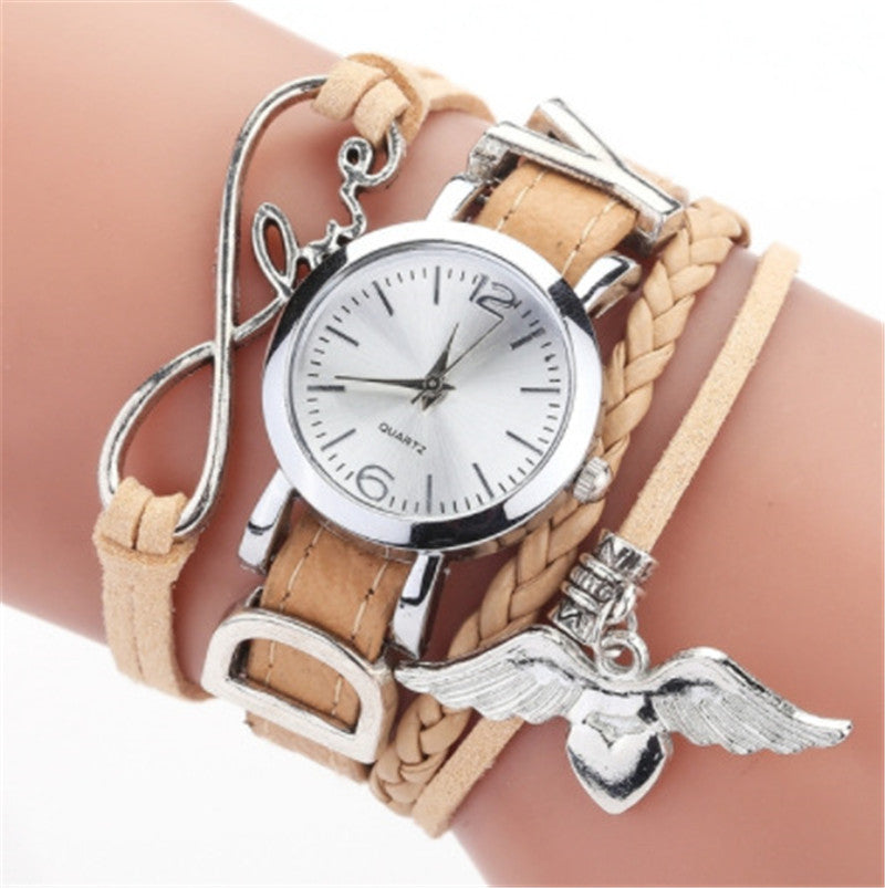 Fashion Quartz Watch Casual Woven Belt Watch