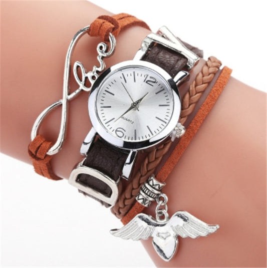 Fashion Quartz Watch Casual Woven Belt Watch