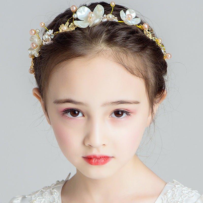 Super Fairy Princess Sen Is Korean Flower Girl Headband Girl Head Flower Girl Show Catwalk Jewelry