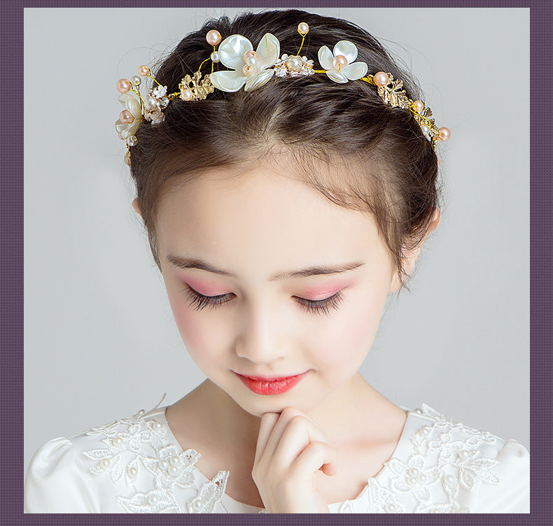 Super Fairy Princess Sen Is Korean Flower Girl Headband Girl Head Flower Girl Show Catwalk Jewelry