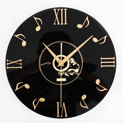 Golden Years Music Notes Retro Nostalgic 3D Stereo Vinyl CD Record Wall Clock