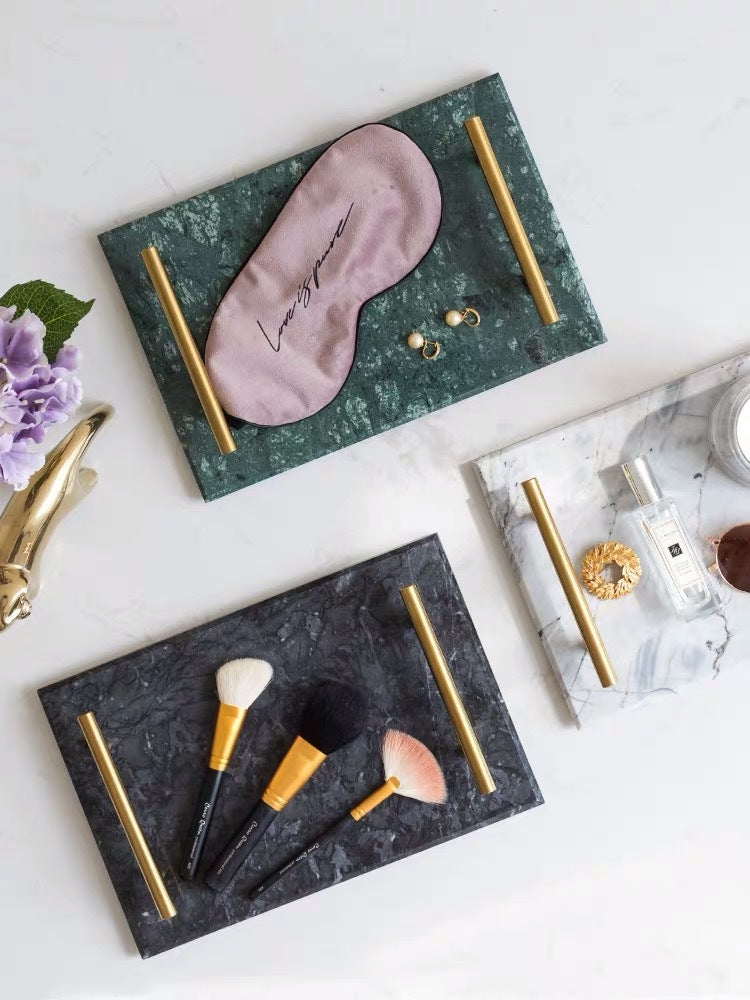 Marble Dessert & Jewelry Storage Tray