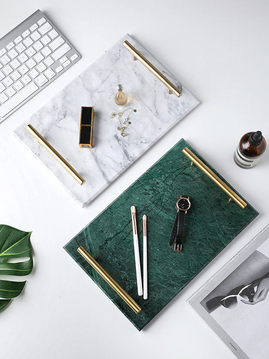 Marble Dessert & Jewelry Storage Tray