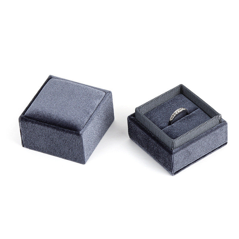 Corduroy jewelry box jewelry box ring bracelet pendant box jewelry earrings packing box manufacturers wholesale