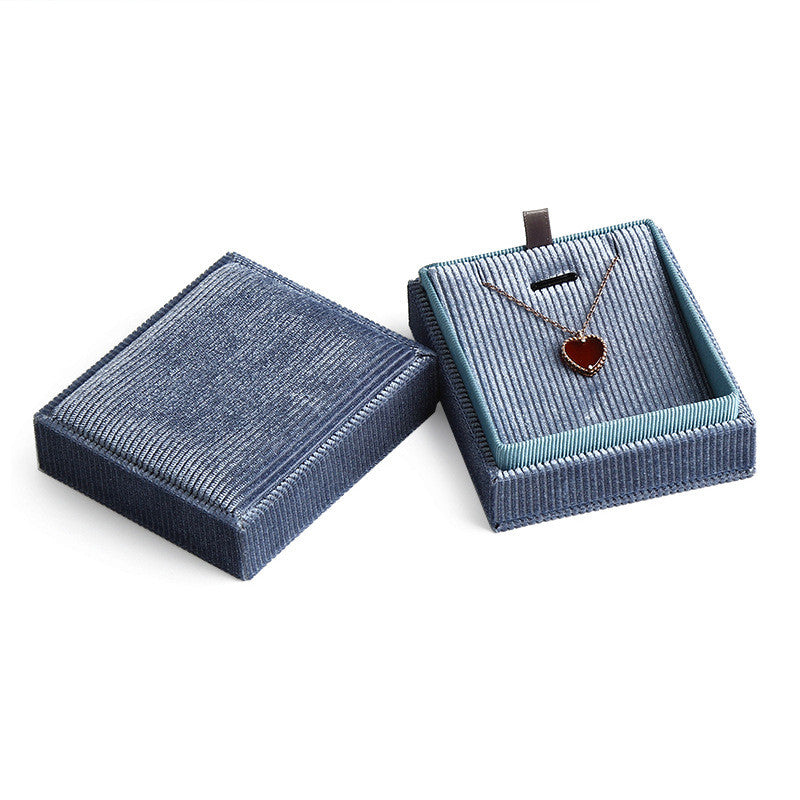 Corduroy jewelry box jewelry box ring bracelet pendant box jewelry earrings packing box manufacturers wholesale