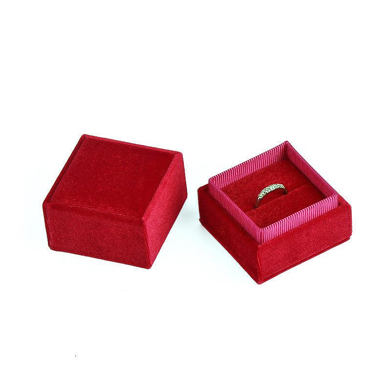 Corduroy jewelry box jewelry box ring bracelet pendant box jewelry earrings packing box manufacturers wholesale