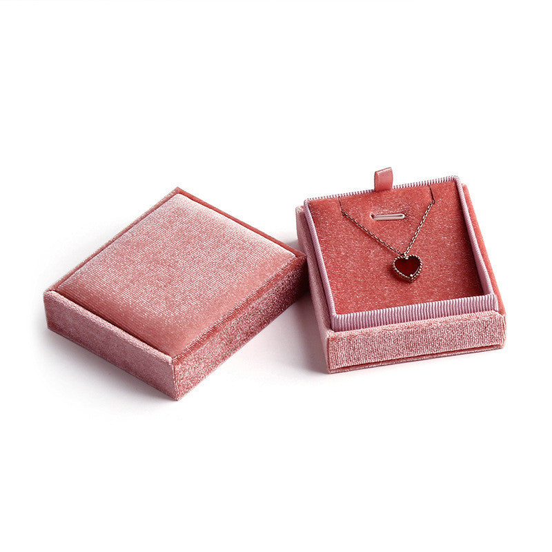 Corduroy jewelry box jewelry box ring bracelet pendant box jewelry earrings packing box manufacturers wholesale