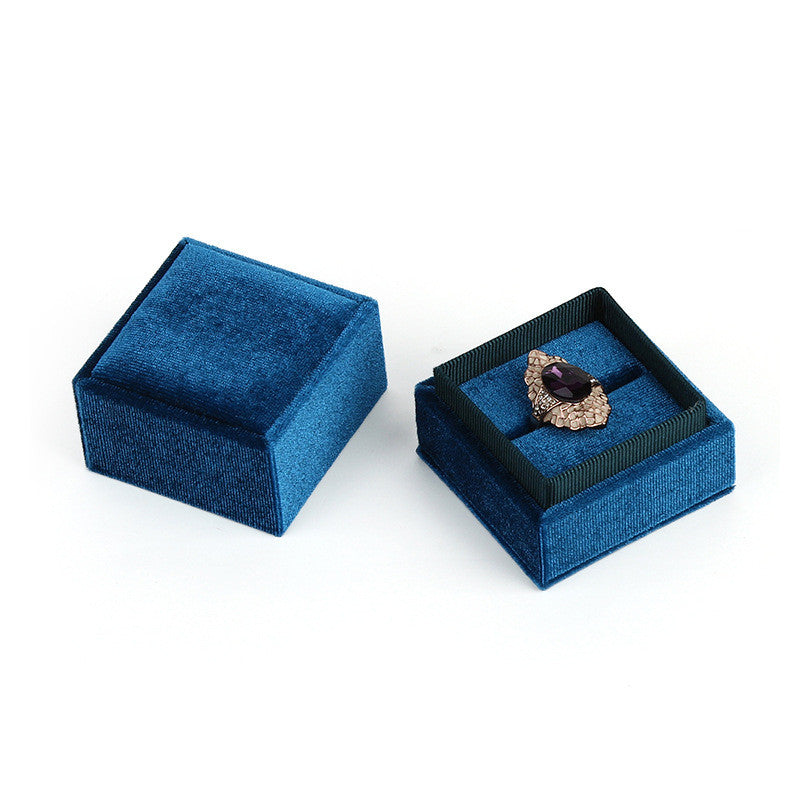 Corduroy jewelry box jewelry box ring bracelet pendant box jewelry earrings packing box manufacturers wholesale