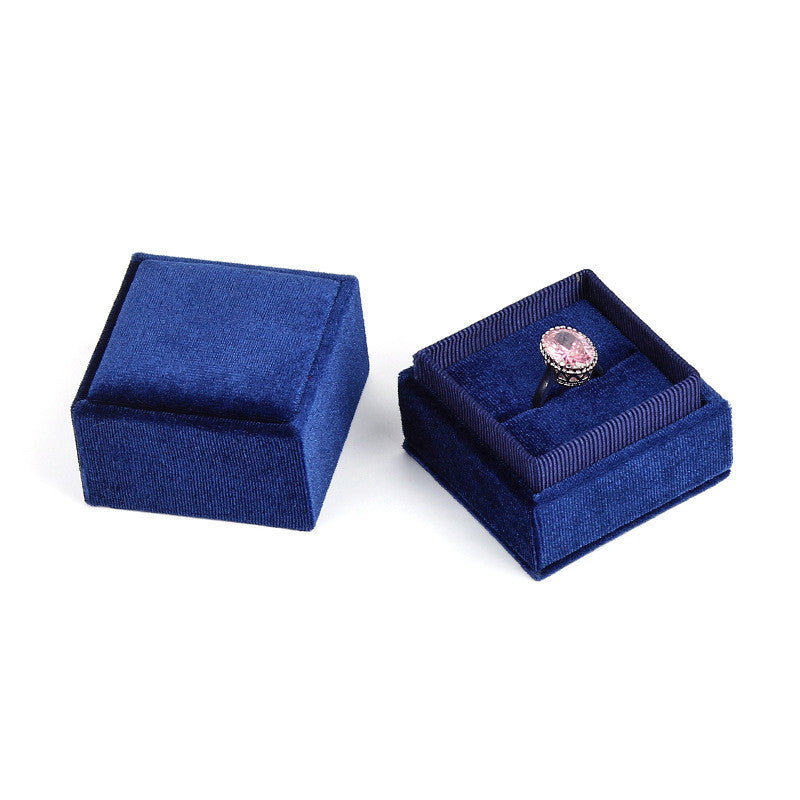 Corduroy jewelry box jewelry box ring bracelet pendant box jewelry earrings packing box manufacturers wholesale