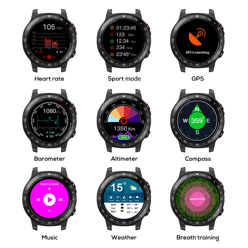 North Edge GPS Sports Watch Bluetooth Call Multi-sports Mode