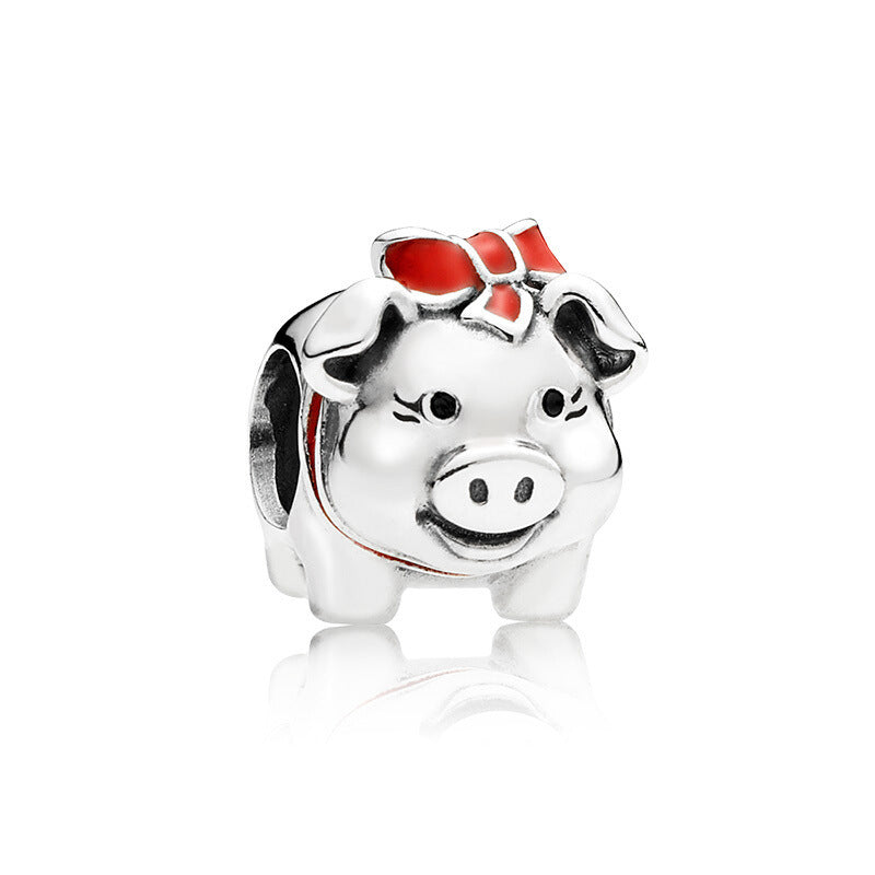 New Silver Animal Series Bead Charm