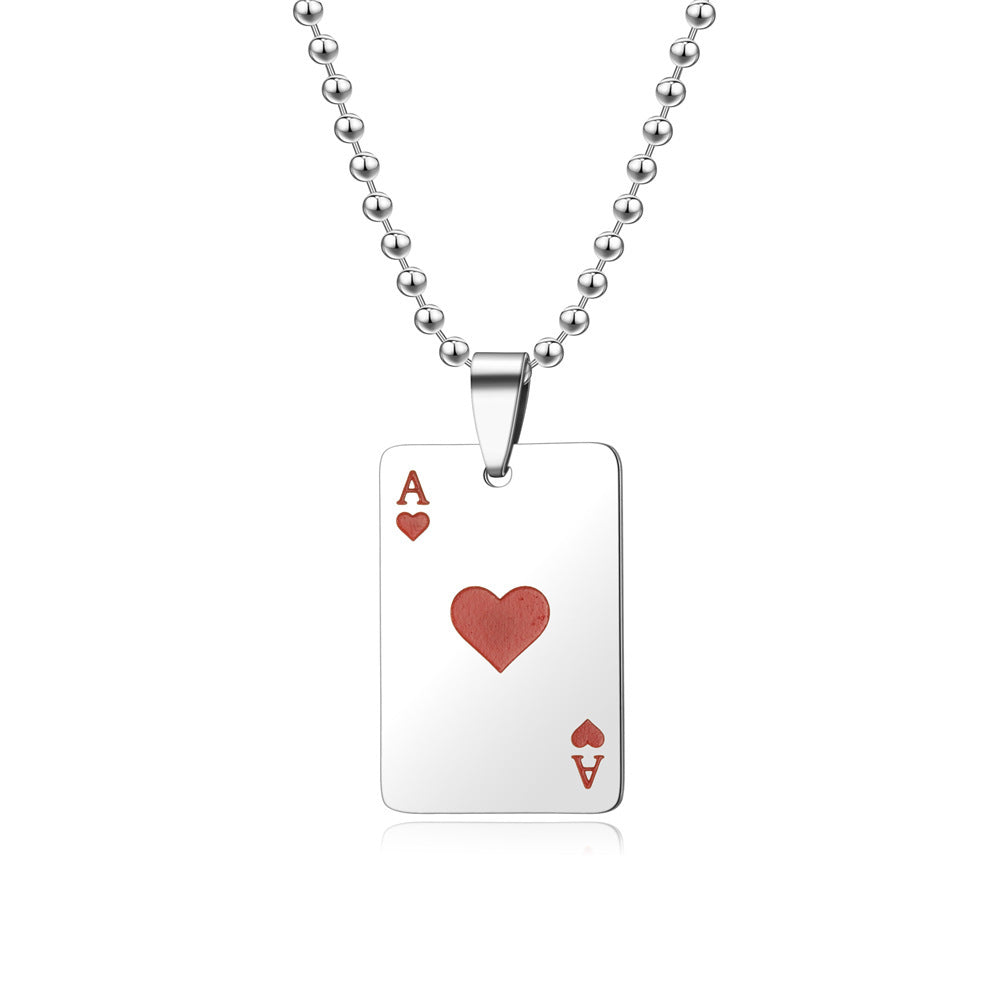 Poker Keychain Necklace