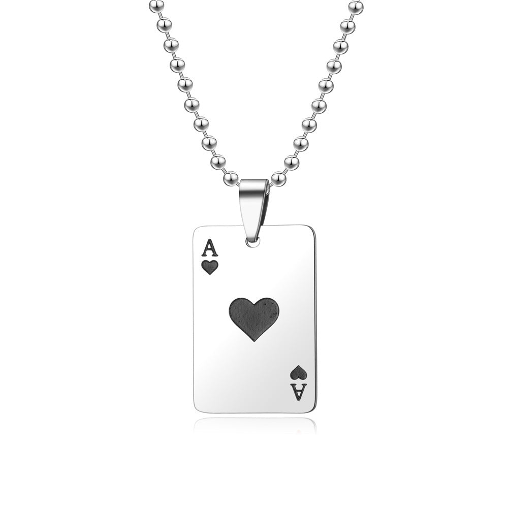 Poker Keychain Necklace