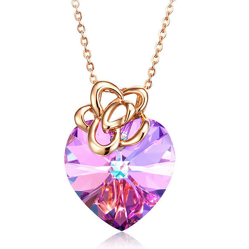 Jewelry Wholesale Fashion Colorful 925 Heart Pendant