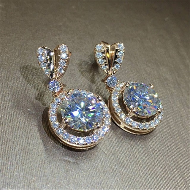 Whimsical Aura: Zircon-Enhanced Copper Hoop Earrings
