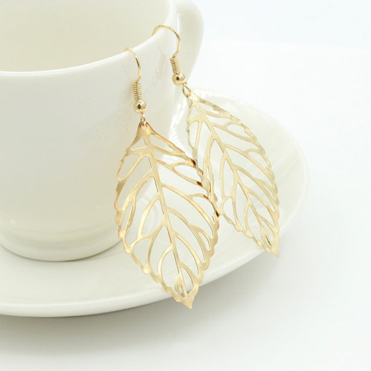 Series Metal Leaf Earrings Earrings Earrings Jewelry