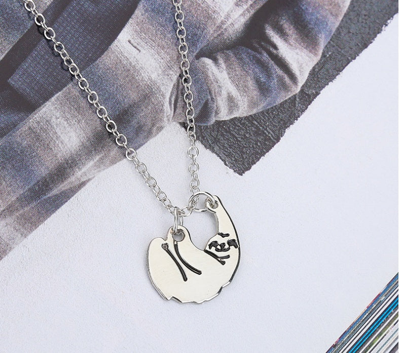 New Fashion Creative Personality Sloth Necklace Little Lazy