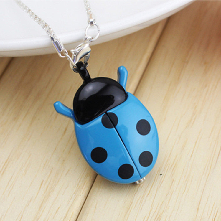 Cartoon beetle hanging chain pocket watch