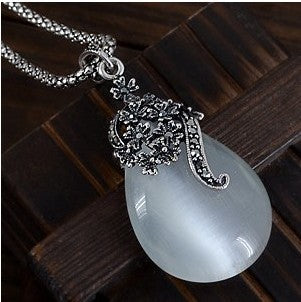 Vintage Opal Necklace Women