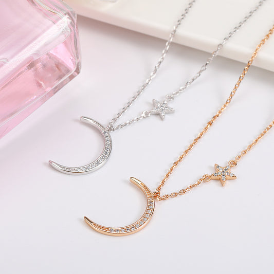 Moon star sweater chain