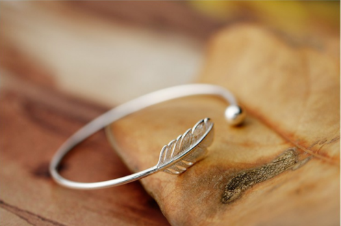 S925 Sterling Silver Leaf Bracelet