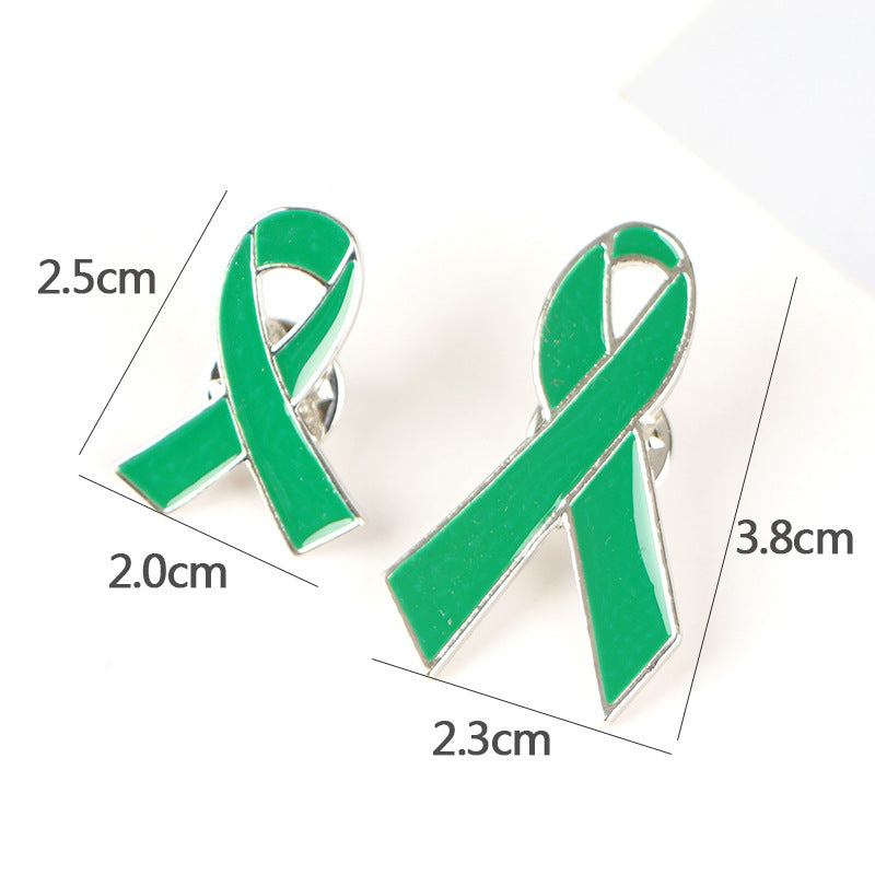 Fashion Personality Green Ribbon Brooch