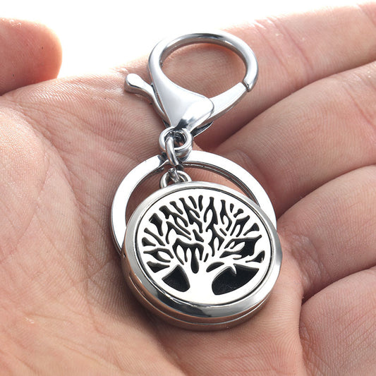 Perfume Key Chain Stainless Steel Essential Oil Diffuser