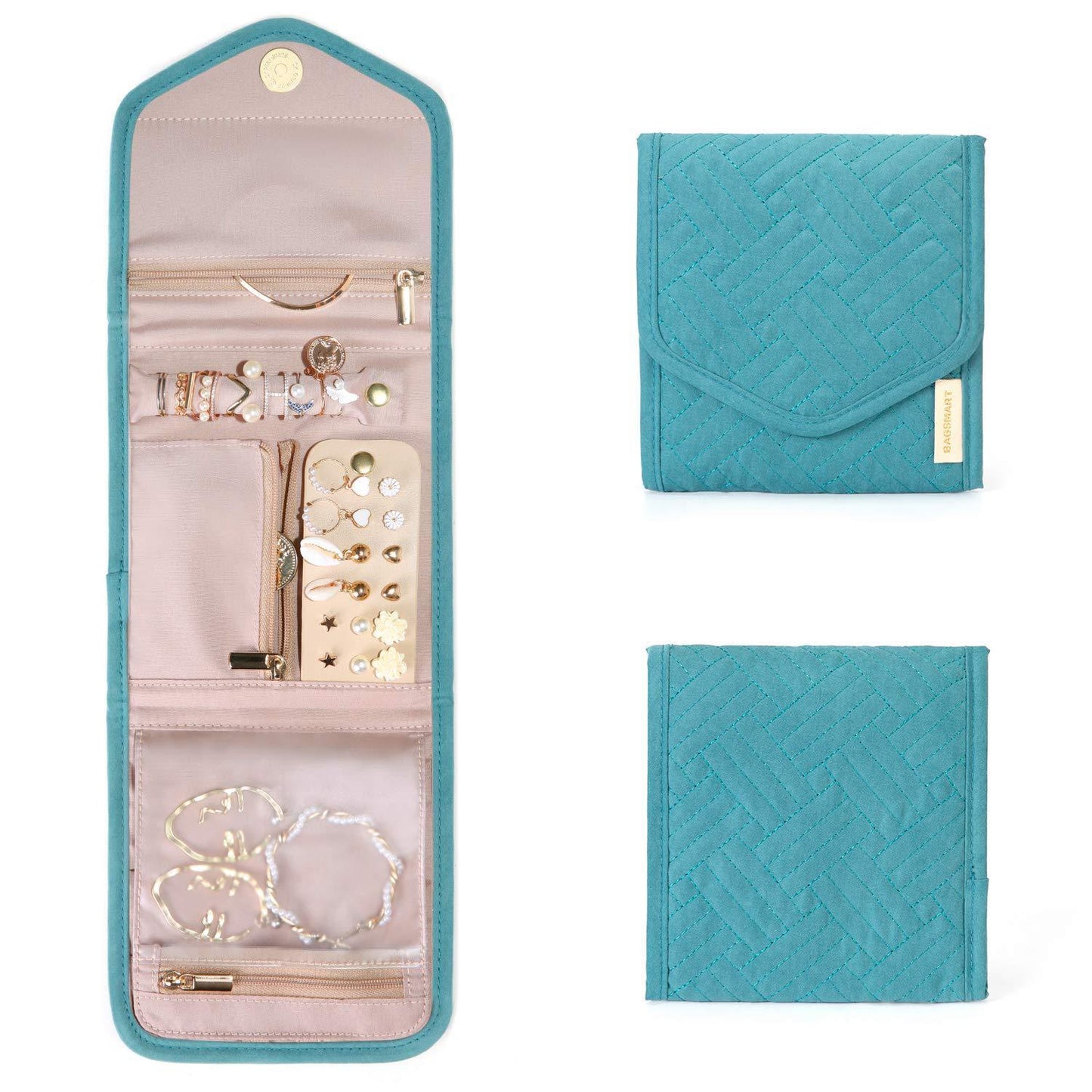 Foldable Makeup & Jewelry Storage Clutch