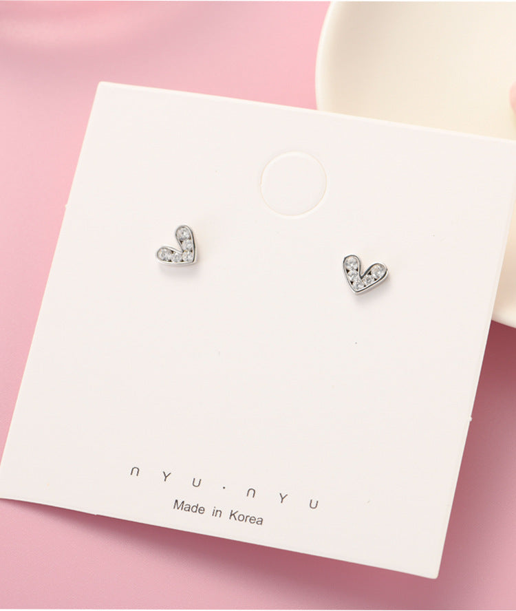 Silver Love ear nail