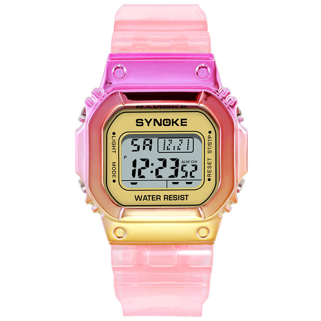 SYNOKE Colorful Chameleon Electronic Watch