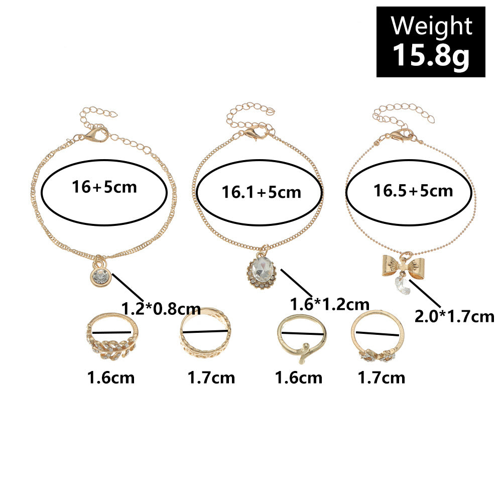 Cold Wind Simple Personality All-match Jewelry Set