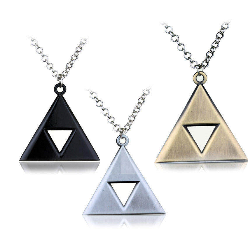 The legend of zelda triangle necklace