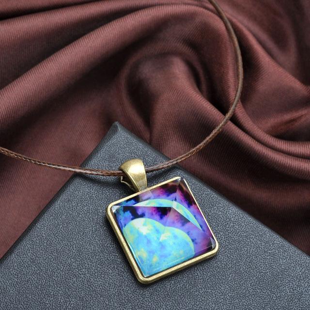 Glow in the Dark Pyramid Necklace Pendant