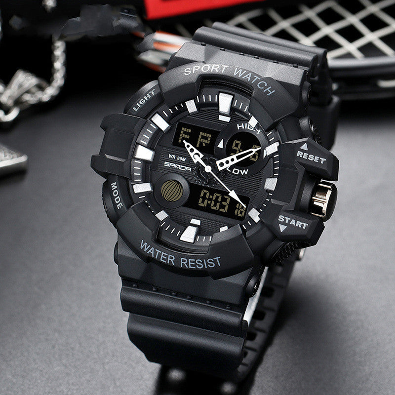 Fashion sports waterproof men's electronic watch