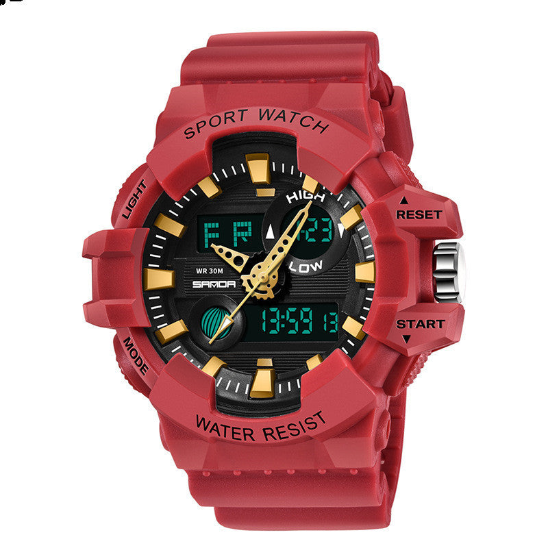 Fashion sports waterproof men's electronic watch