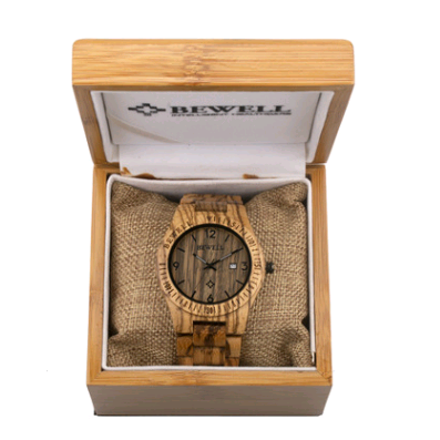 Men's simple ultra-thin wood watch creative gift quartz watch