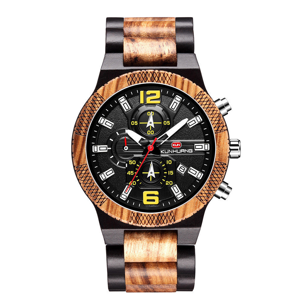 Men's wooden watch