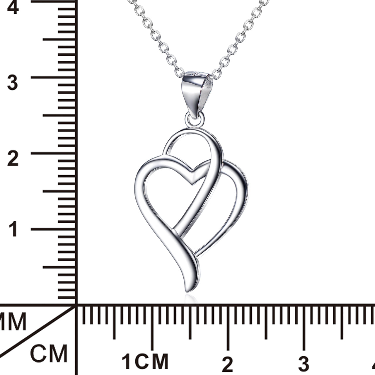 Heart ShapePendant 925 Silver Necklace