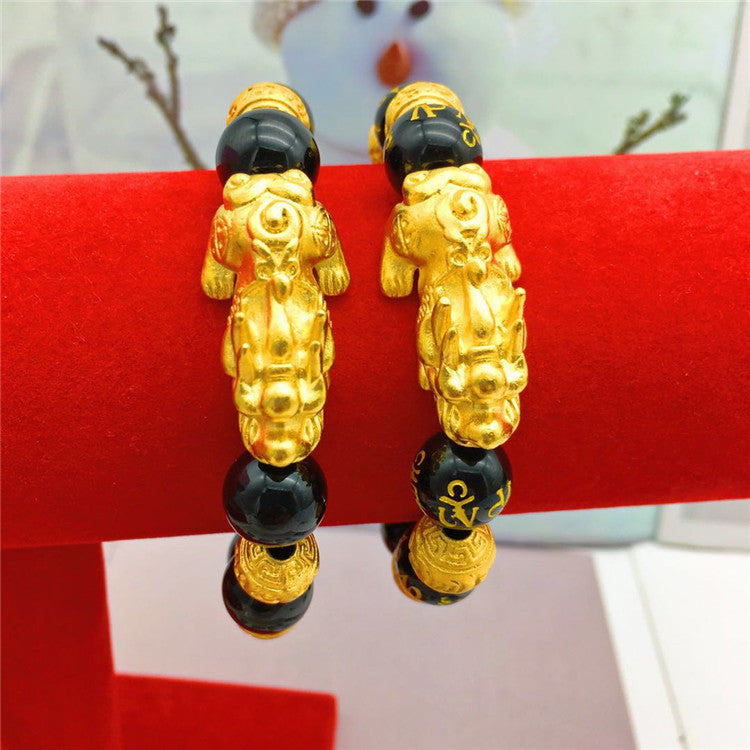 Vietnamese Sand Gold Plated Brave Bracelet