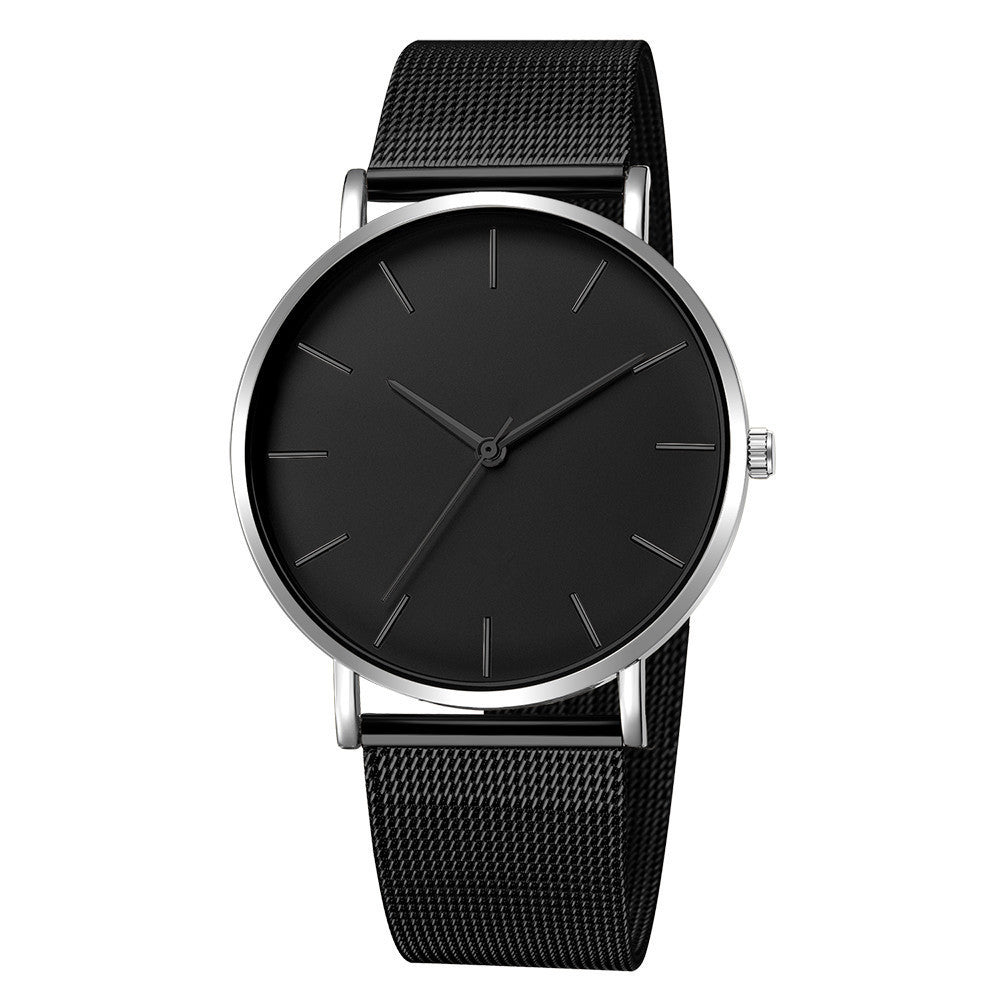 Mesh belt men's watch