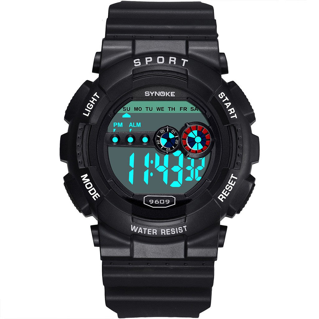 Waterproof Men's Outdoor Sports Watch Multi-function Alarm Big Screen