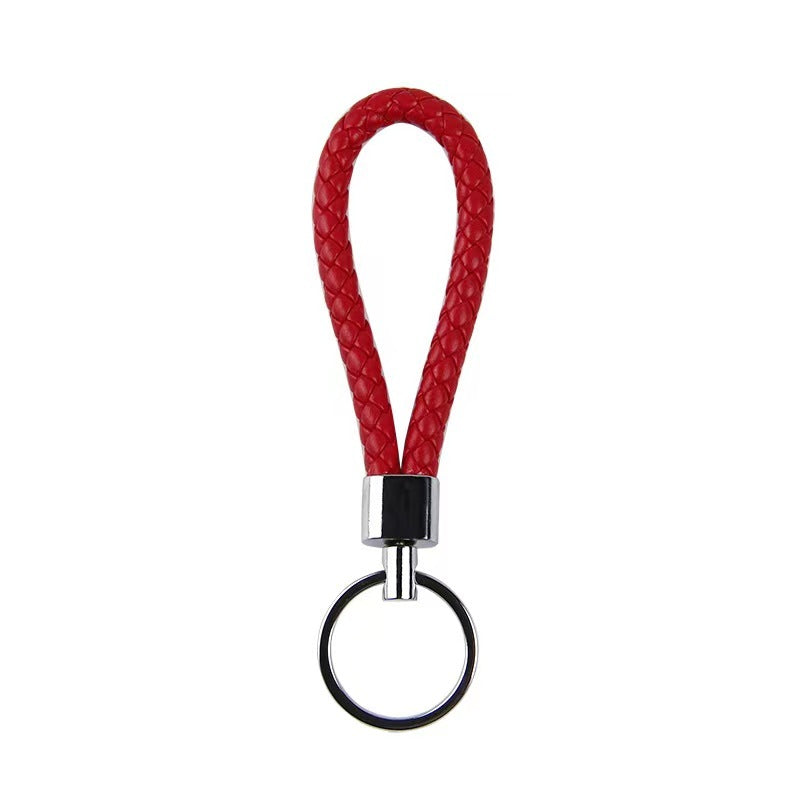 Mobile Phone Number Key Braided Rope Pendant Keychain