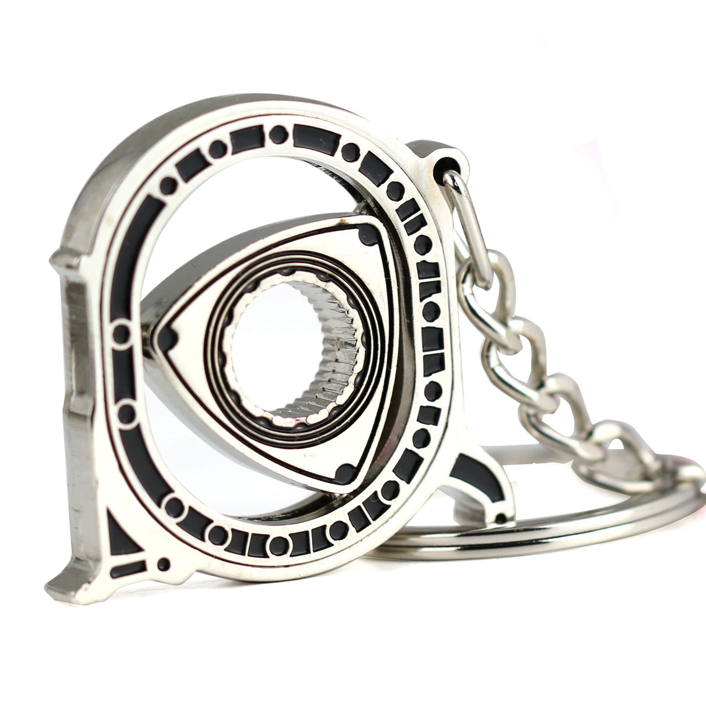 Can Be Rotated 360 Degrees Car Engine Rotor Keychain Gift