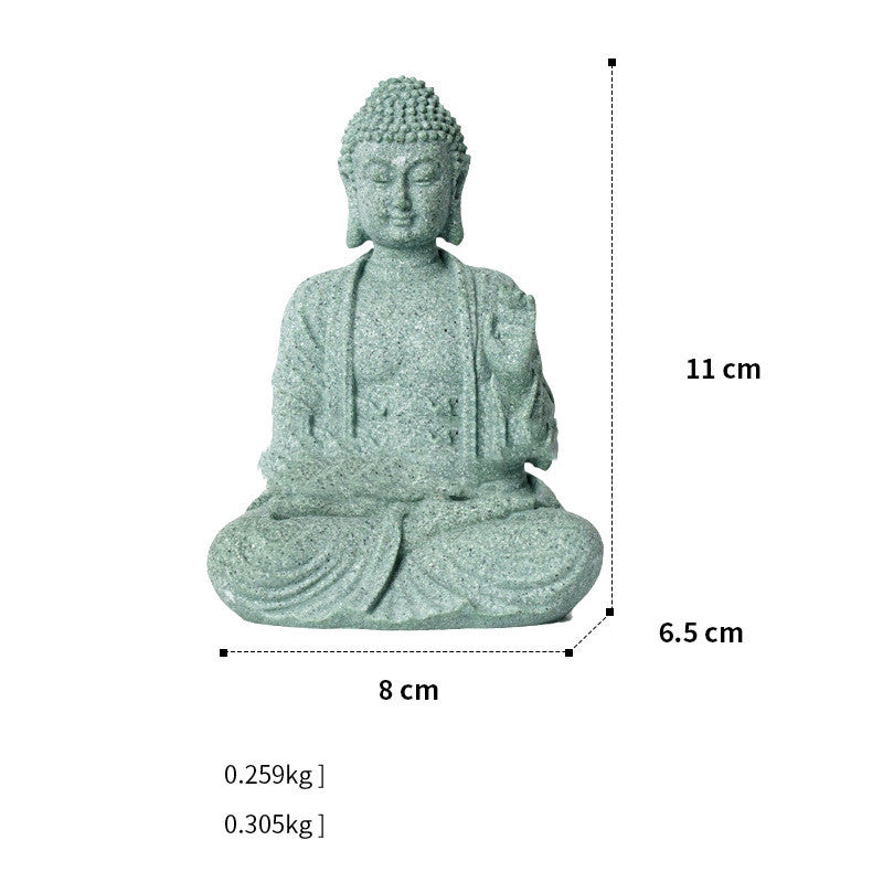 New Chinese Stone Buddha Crafts Creative Ornament Home Decor