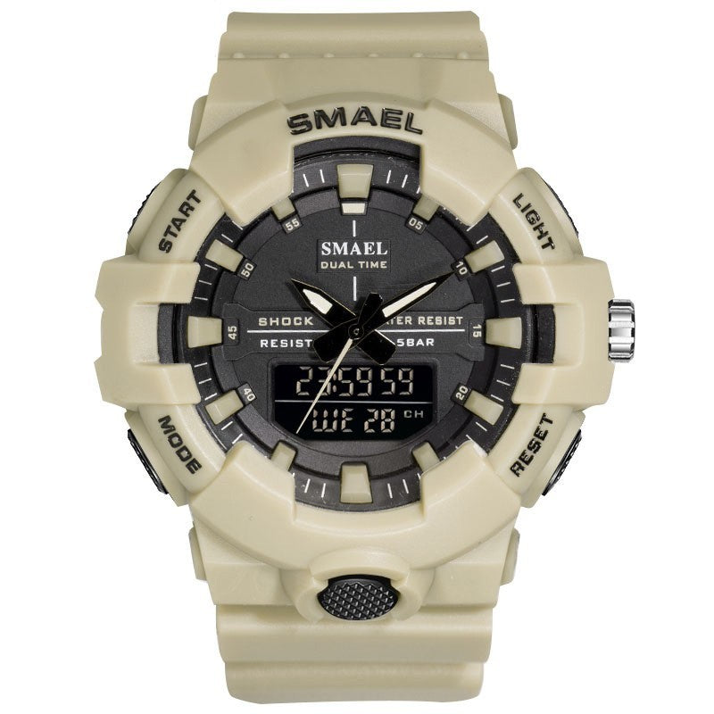 Sports Dual Display Men's Calendar Watch