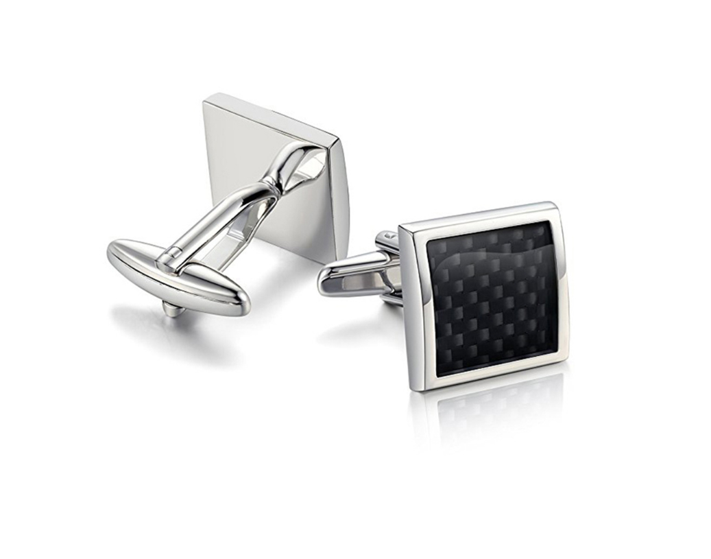 High quality French shirt cufflinks Carbon fiber cuffs Dresses Umbrella cufflinks