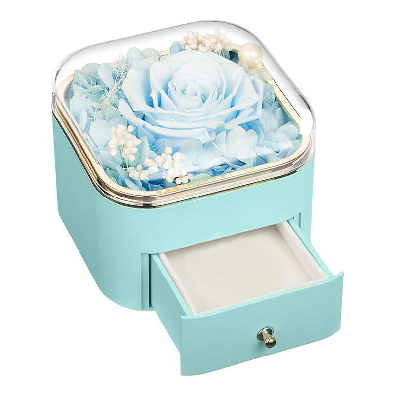 Preserved Rose Drawer Jewelry Gift Box